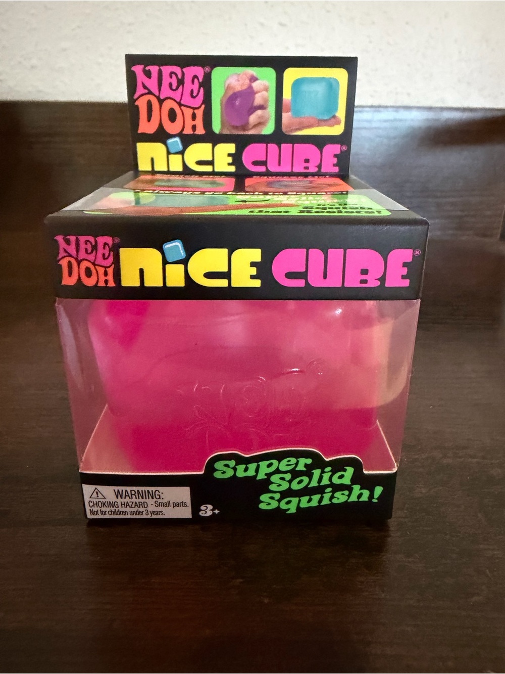 NeeDoh Nice Cube Super Solid Squish - Pink